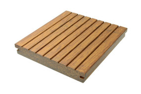 Medium carbonized BBFC decking with small  groove