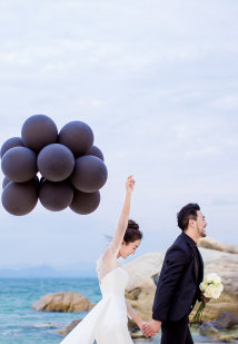 浪漫“黑色”气球