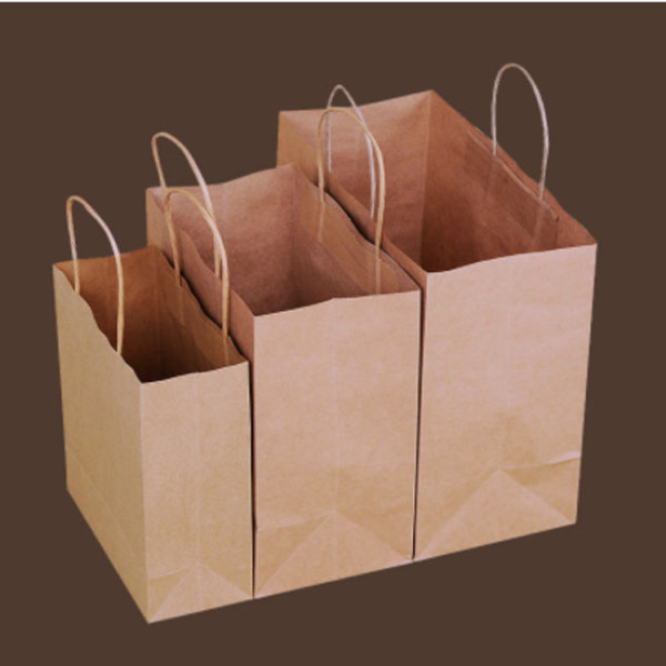 Custom Printed Restaurant To Go Takeaway Food Packaging Paper Bag