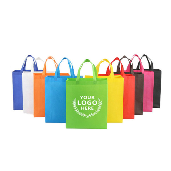 Promotional Eco Friendly Reusable Tote Non Woven Shopping Bag Custom Logo