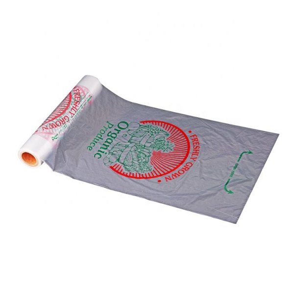 Hot Sale Clear Food Biodegradable Freezer Bags On Roll For Fruit And Vegetable Packaging