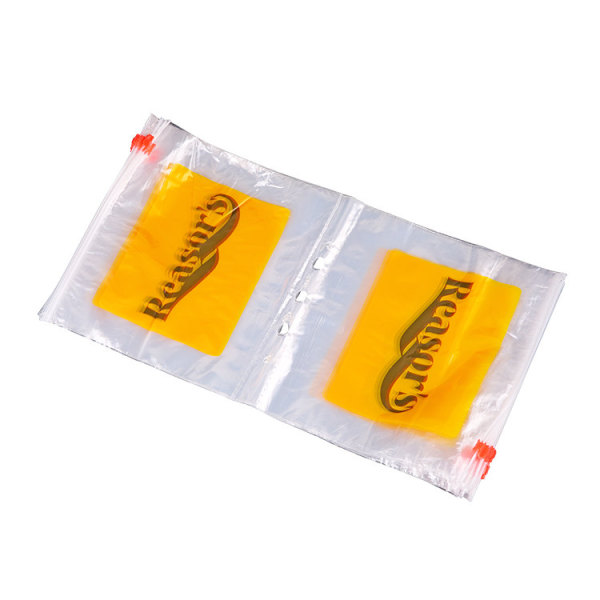 Light Proof Biodegradable Ldpe Transparent Slider Zipper Bag For Food Packaging