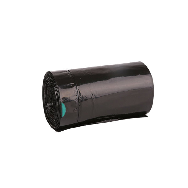 Hdpe Custom Made Large Capacity Black Roll Garbage Bag Draw String