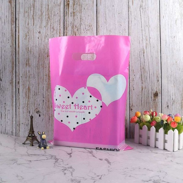 Eco-friendly Factory Wholesale LDPE Biodegradable Die Cut Plastic Bag Printing