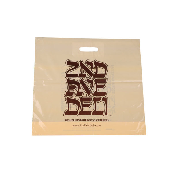 Wholesale Manufacturers Logo Printed Customized Plastic Die Cut Shopping Bag