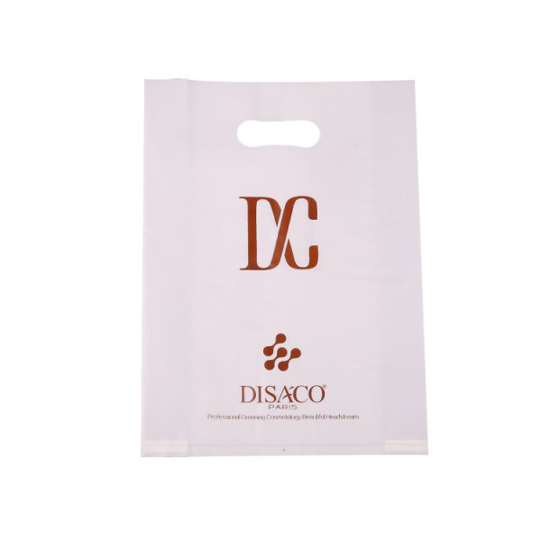 Wholesale Glossy Die Cut Plastic Handle Shopping Bag