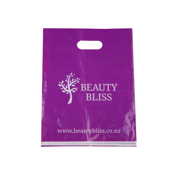 Customized Plastic Die Cut Shopping Bag