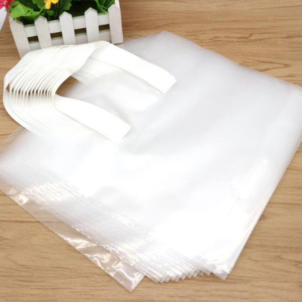 Wholesale Transparent Soft Loop Packing Gift Plastic Bags With Handles