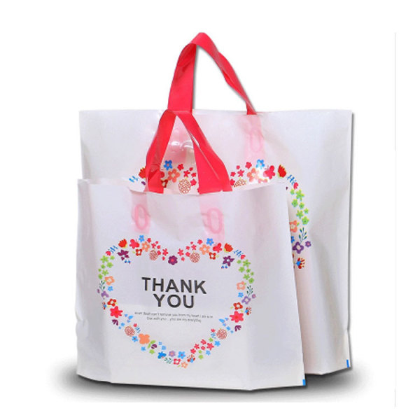 Promotional Custom Logo Printed Shopping Plastic Gift Bag