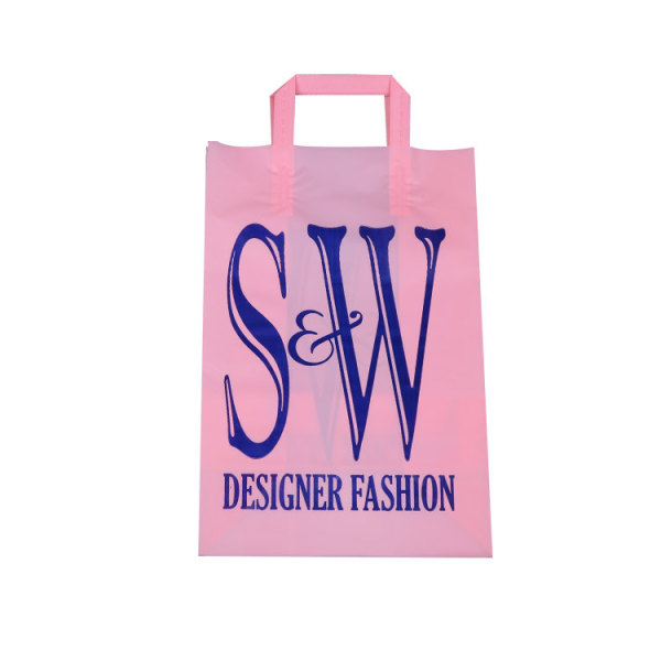 Customized Multi Color Reusable Big Plastic Pe Shopping Bag With Personal Logo Made in Cambodia