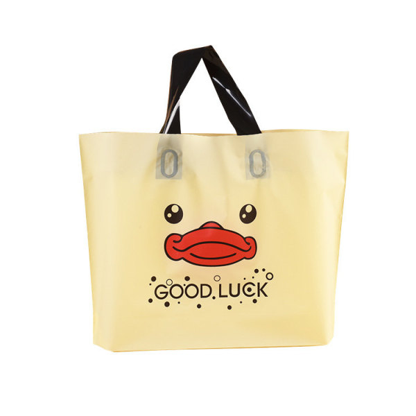 100% Eco-Friendly Biodegradable Custom Shopping Soft Loop LDPE Handle Plastic Bag