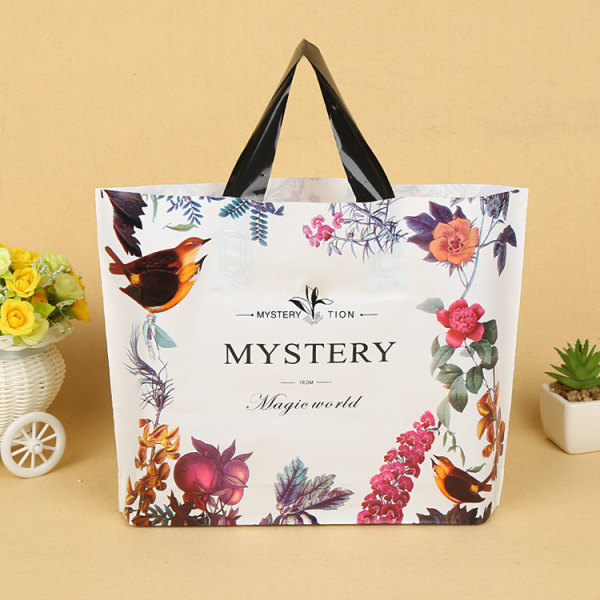 Colorful Cheap Printing Shopping Plastic Carrier Gift Bags With Logos Custom Print