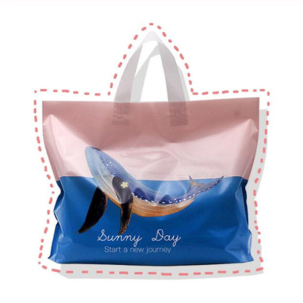 Eco-Friendly Custom Design Hdpe/Ldpe Shopping Bag With Soft Loop Handles