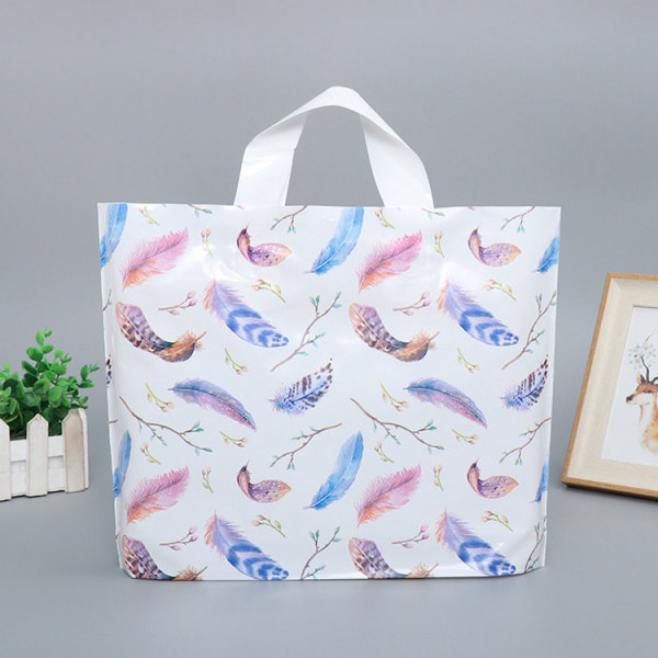 Factory Price Hdpe Handle Birthday Plastic Printed Bags With Own Logo Custom Printing