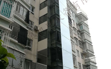 福州连江县天和城旧楼加装景观电梯