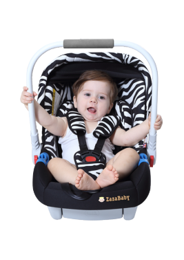Zazababy新生儿婴儿提篮式儿童安全座椅宝宝汽车用车载外出便捷